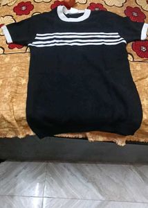 Men's Black Striped T-Shirt