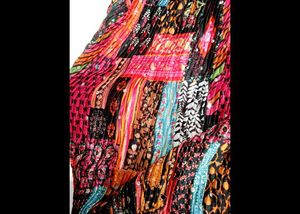 Vibrant Patchwork mirror Lehenga Choli Set
