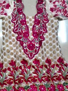 Brand New Anarkali Kurta With Chudhidar And Dupatt