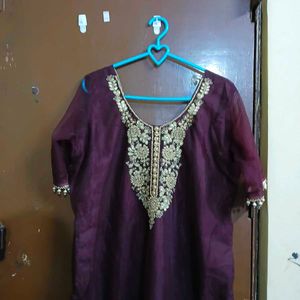 Elegant Embroidered Kurta Set