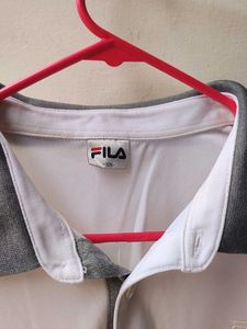 FILA Men's White Polo T-Shirt