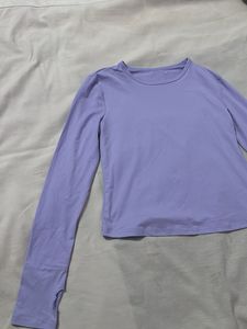 Lavender Long Sleeve Thumbhole Top