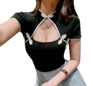 Black Korean/Chinese Top