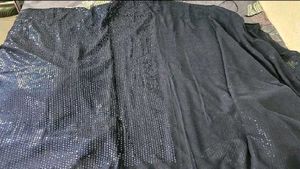 Sparkling Navy Blue Sequins Saree