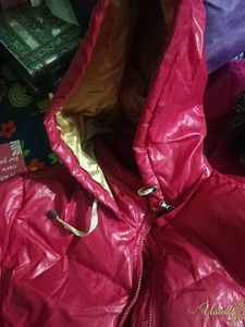 GIRLS NEW RED FLUFFY JACKET