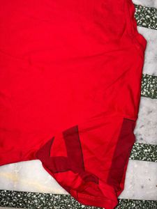 Men's Red Graphic Print T-Shirt