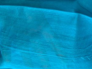 Blue &amp; Pink Saree Without Blouse