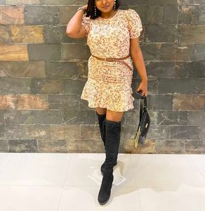 💮🏵️Floral Ruched Mini Dress💮🏵️
