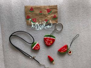 Twinkling Watermelon Viva La Vida Keychain (Any 1)