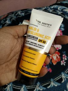 Dr. Sheth's Haldi &amp; Hyaluronic Acid Sunscreen SPF