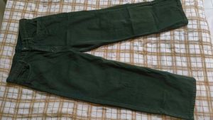 Dark Green denim Pants