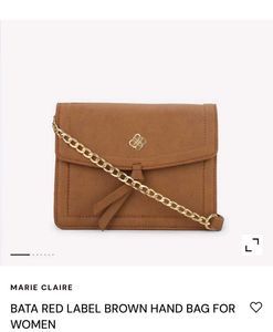 BATA RED LABEL BROWN HAND BAG FORWOMEN