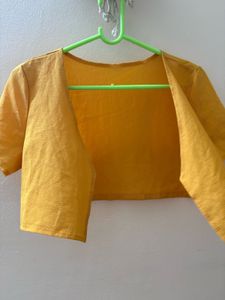 Mustard Yellow Cropped Shrug