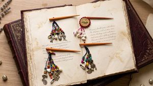 Bohemian Beaded Hair Sticks 4pics.