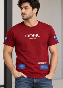 Men's Graphic Print Red T-Shirt