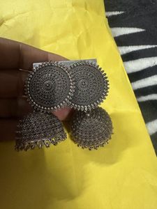 Oxidised Jhumka