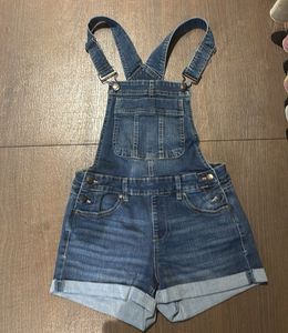 Denim Shortall Overalls