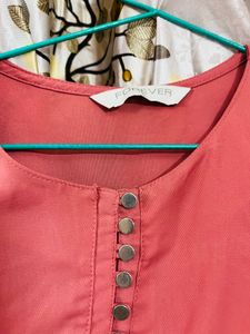Forever Peach Pink Women’s Top SizeS