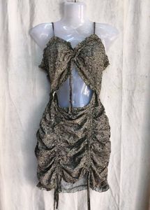 I. Sexy floral ruched bodycon