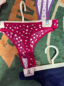 Assorted Thong Panties - 3 Pack