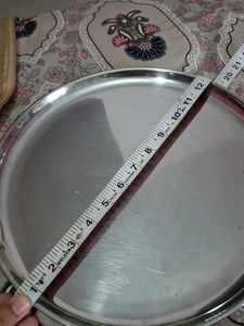 Stainless Steel Dinner Plates 2pc