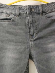 Stylish Grey Wash Denim Jeans