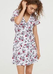 H&M Adjustable Floral Wrap Dress