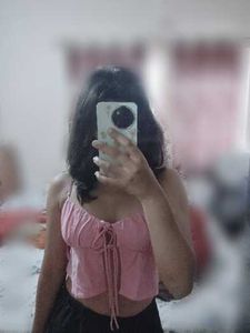 Bershka Pink Tie-Front Cropped Camisole Top