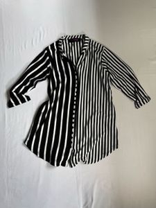 Chic Striped Button-Up Top