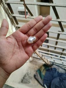 Unique Pearl Statement Ring