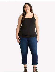Simple Black Spaghetti Strap Tank Top