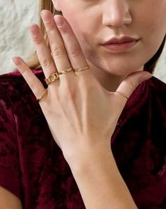 Shein Set of 5 Gold-Tone Rings, not used even once