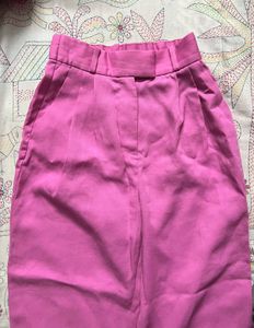 H&amp;M Pink Ankle Length Trouser