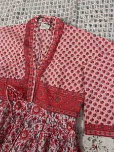Beautiful Floral Print Maxi Dress/ Ethnic Gown