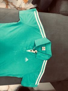 Adidas Green Polo T-Shirt