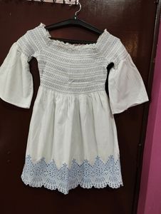 Cute Beachy Off Shoulder Dress