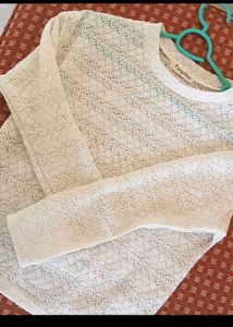 Beige Knit Korean Top