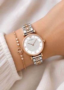 Emporio Armani Two-Tone Crystal Watch