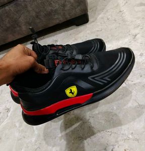 Black Ferrari Inspired Sneakers