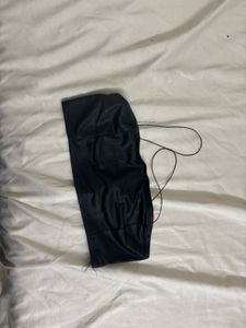 Black Halter Neck Crop Top
