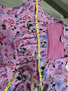 branded Pink Floral Maxi Dress