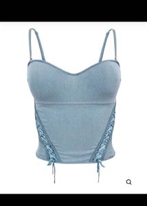 Christian Dior Denim Corset Top