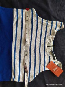 Striped Sleeveless Dress - L Size