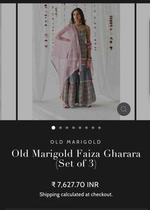 Multicolour Gharara Set