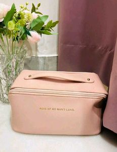 Chic Pink Makeup Pouch