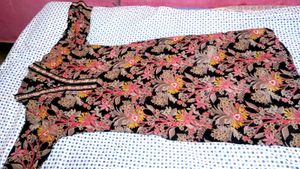 Elegant Floral Print Kurta Set