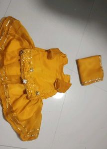 Cute Yellow Kids Ethnic Set