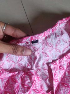 Pink Print Top