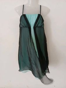 Sheer Overlay Dress