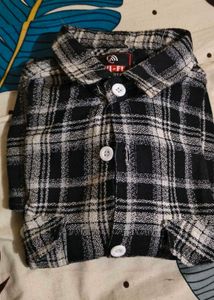 Black &amp; White Check Casual Shirt | Full Sleeves |
